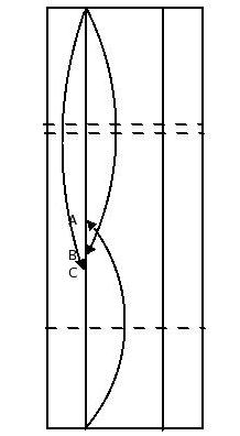 diagram of origami fold