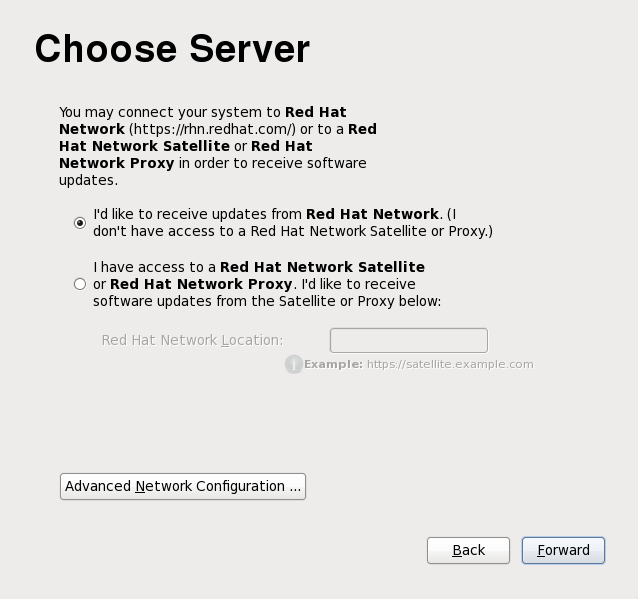 Choose Server